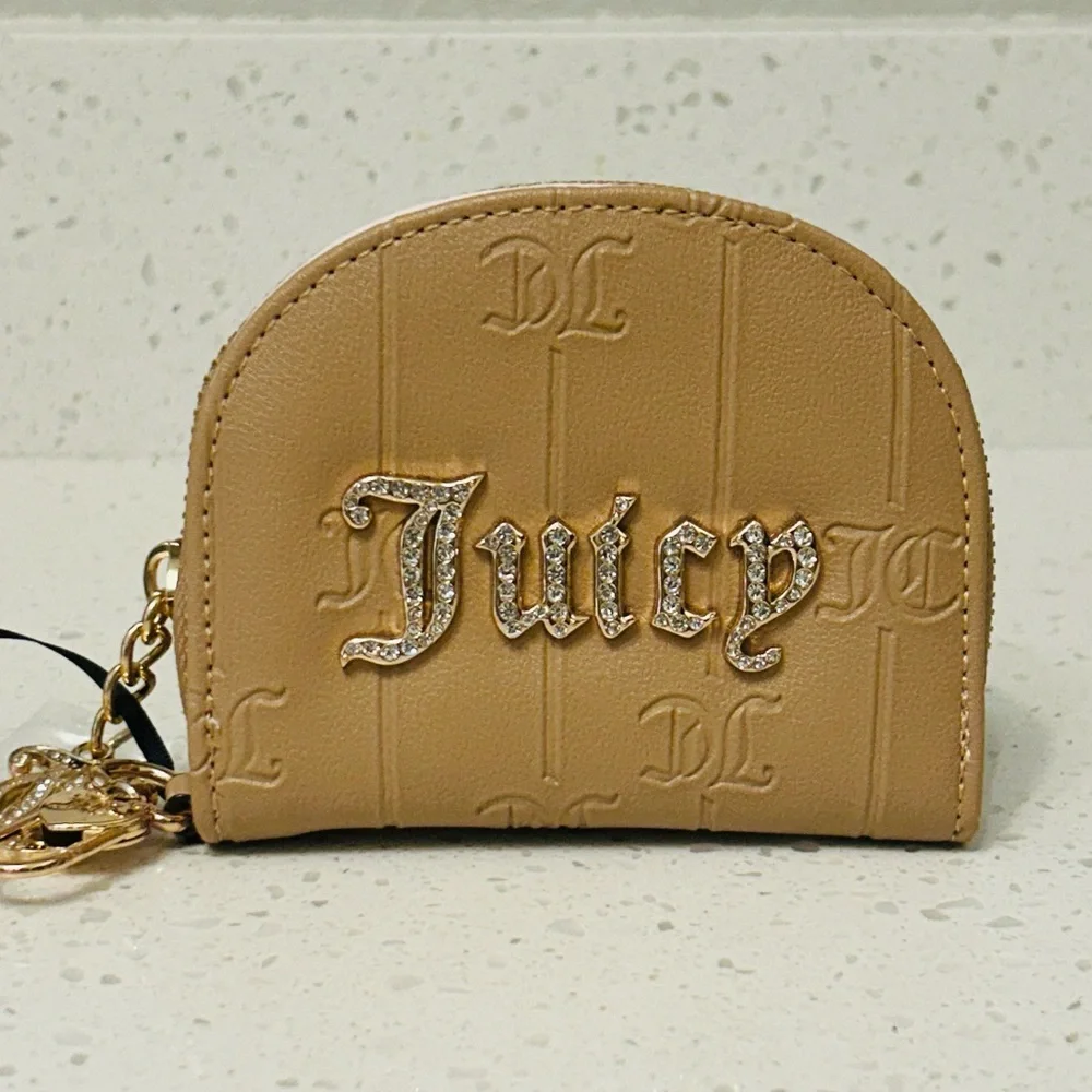 🪞Juicy Couture Drama Queen Mirror Wallet Pecan NWT💎
